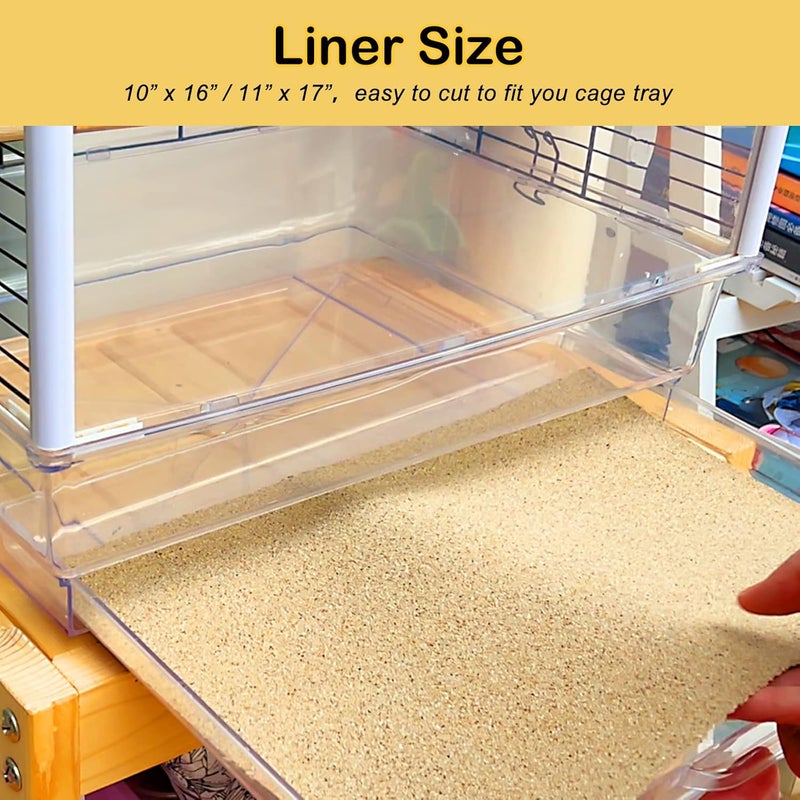 SX Gravel Paper for Bird Cage 10-Pack 11” x 17” Gravel Liner Paper Sand Sheets Bird Cage Liners - Image 5